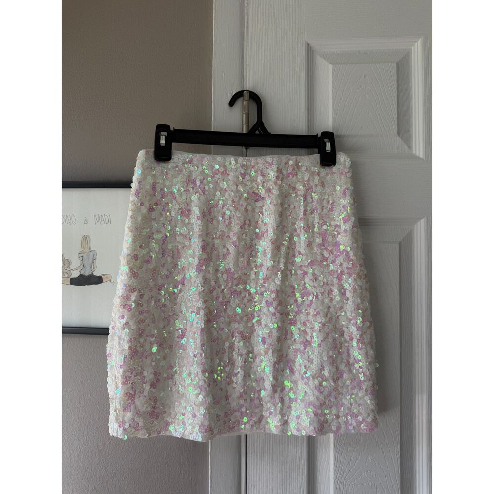 Sequin Iridescent Skirt